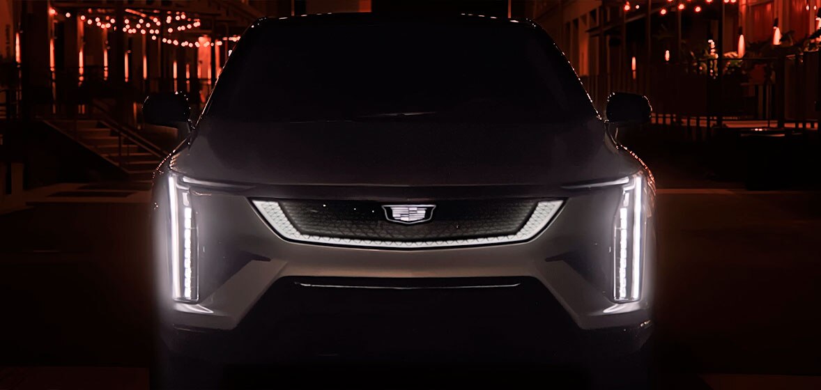 Iluminación exterior coreografiada en tu Cadillac Optiq, SUV eléctrica de lujo