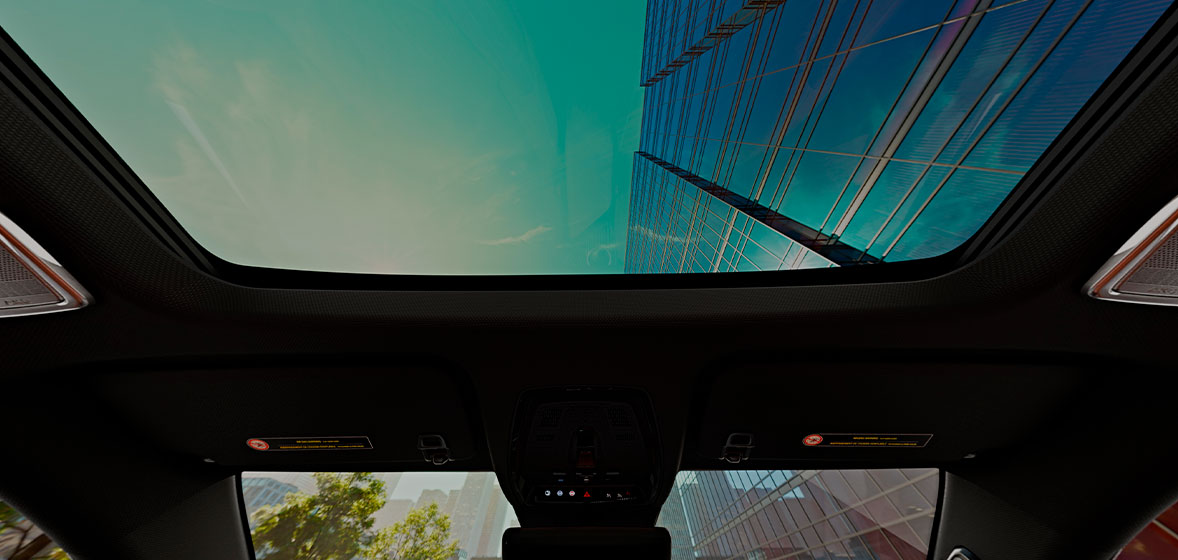Techo panorámico de cristal en la nueva Cadillac Optiq