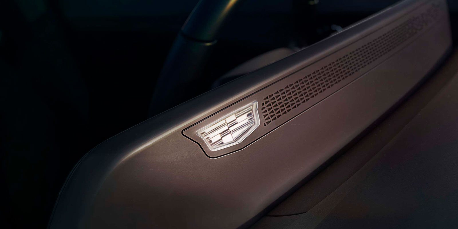 Emblema Cadillac en la nueva SUV 100% eléctrica, Optiq